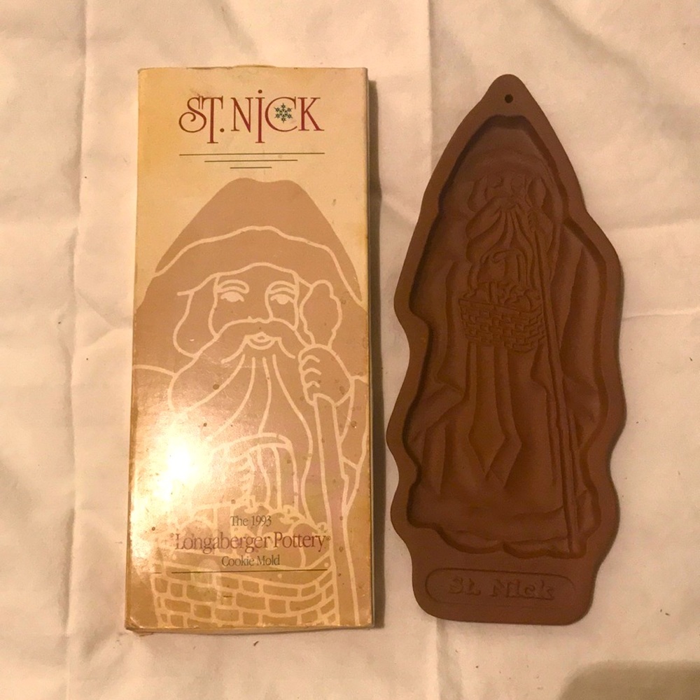 Santa Claus cookie cutter (Longaberger Pottery)